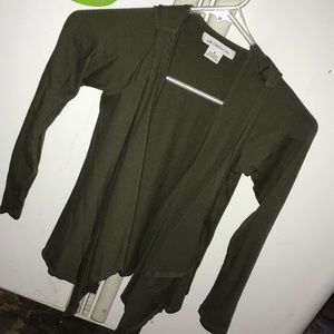 Olive green cardigan!